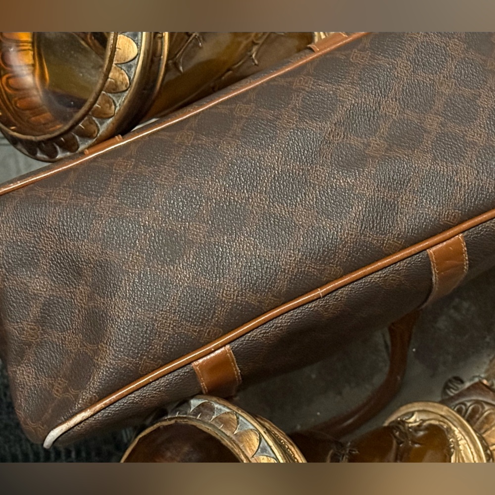 Bally Two-Tone Brown Leather Boston Bag - Picture 10 of 16